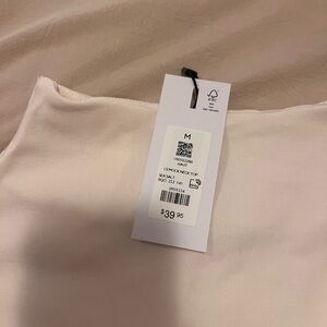 Dynamite Sea Salt Long Sleeve Mock Neck Top